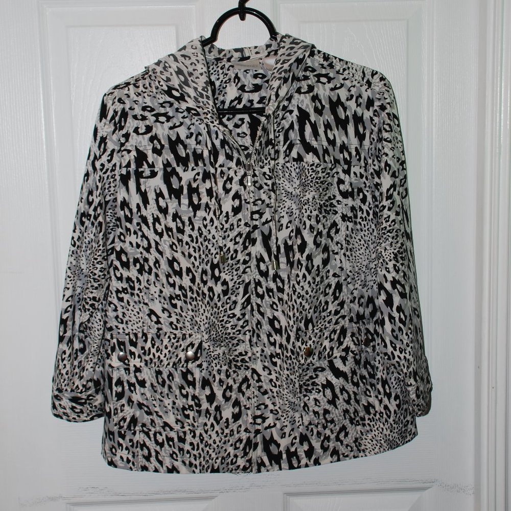 Chico's Zenergy Animal Print Jacket/Actve Wear